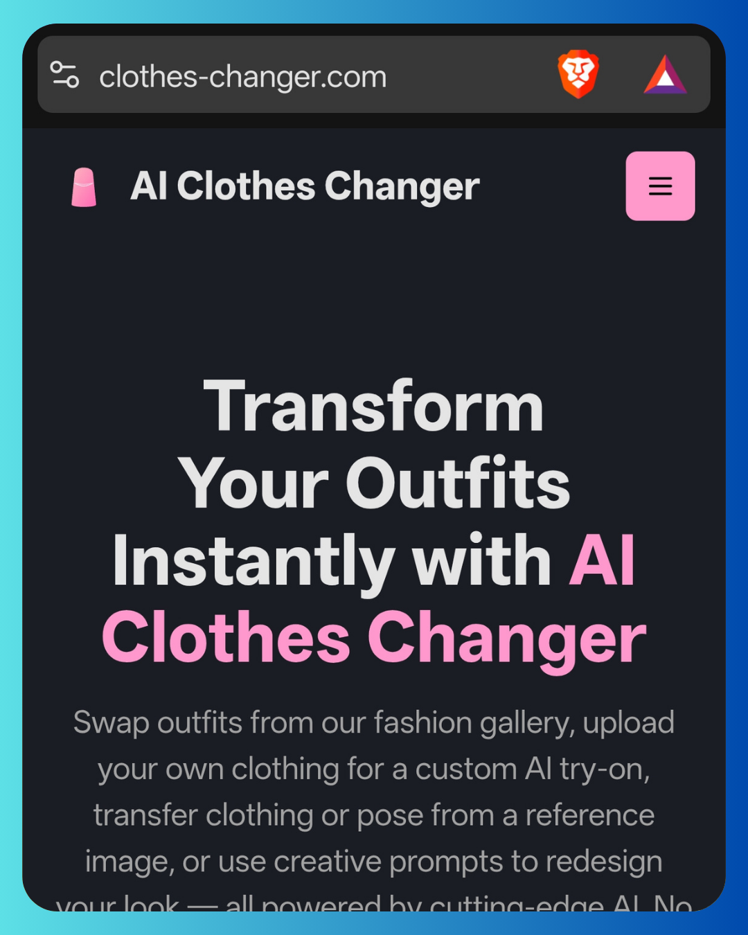 AI Clothes Changer