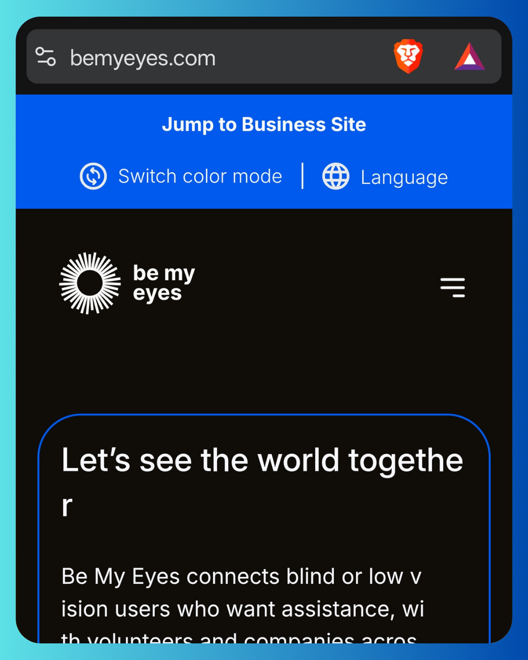 Be My Eyes