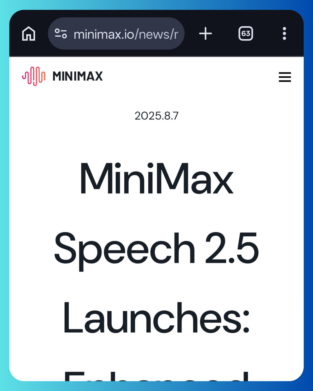MiniMax Speech 2.5
